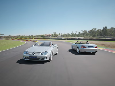 Mercedes-Benz Convertible sports car 3d model