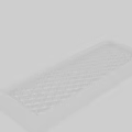 Rectangular Grille Component With Geometric Grid Pattern And Frame Structure