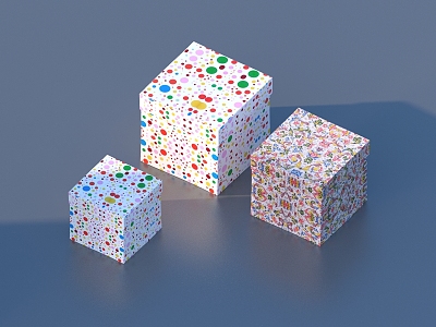 Carton Box Gift Box 3d model