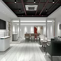 Modern Elegant Jewelry Storefront With Glass Display Windows And Jewelry Displays