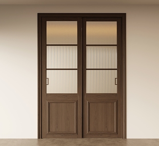 Middle-style sliding door 3d model