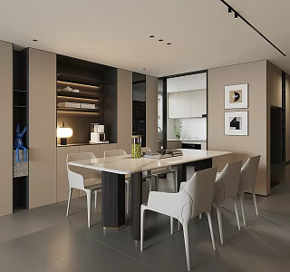 Modern Restaurant 3d model