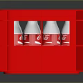 Red Coca Cola Storage Crate Filled with Glass Bottles for Daily Use