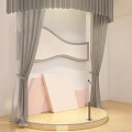 Lovable wind children's performance stage small stage 3d model