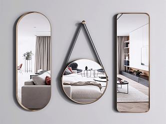 Modern mirror bathroom mirror 3d model