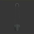 Clear Plastic Daily Necessity With Hanging Hook And Base For Home Use