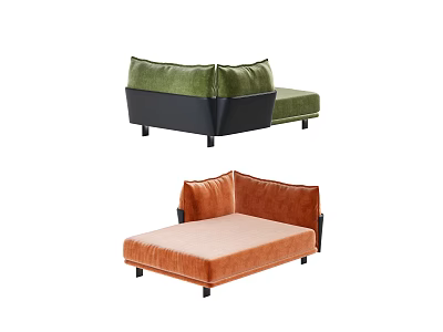 modern chaise longue sofa 3d model