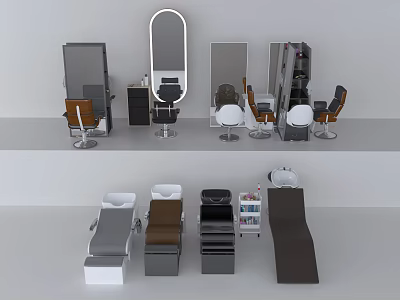 Modern Massage Chair With Ergonomic Design Comfortable Leather And Recline Features 3d model