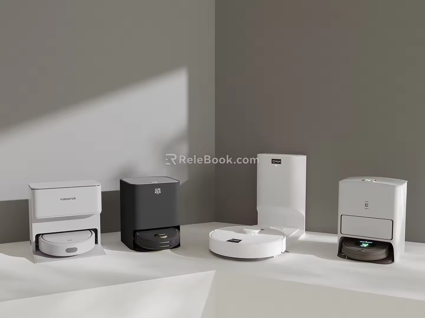Modern sweeping robot 3d model