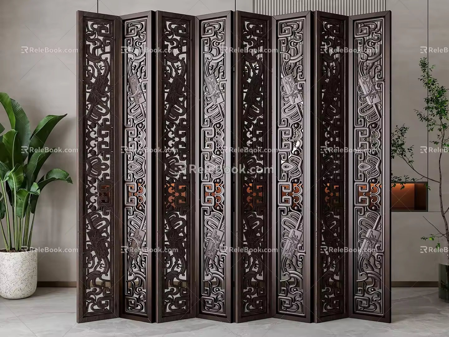 Screen partition 3d model