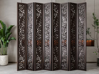 Screen partition 3d model