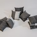 Modern pillow combination 3d model