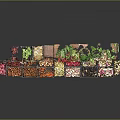 Fresh Assorted Food Ingredients In Compartment Tray With Vibrant Colors And Varieties
