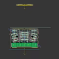 School Classroom with Wooden Wall Panels Digital Screens Neat Desks and Ceiling Lights