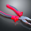 Durable Industrial Pliers Tool With Red Handle And Metal Jaws