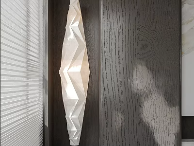Modern Geometric Floor Lamp With White Shade For Contemporary Interior Home Lighting Decor 3d model