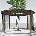 Modern Gallery Frame Circular Gallery Frame 3d model