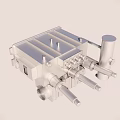 Industrial Equipment Featuring Multiple Pipes Valves And Precision Engineered Mechanical Parts