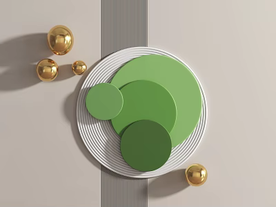 Modern wall decoration wall decoration pendant 3d model