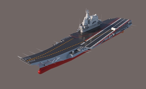 Aircraft Carrier 002 Shandong Ship 3d model