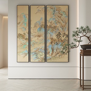 New Chinese Decorative Painting 3d model