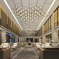 Modern Hall Lobby 3d model