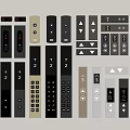 Elevator button Elevator button Floor display Elevator screen 3d model