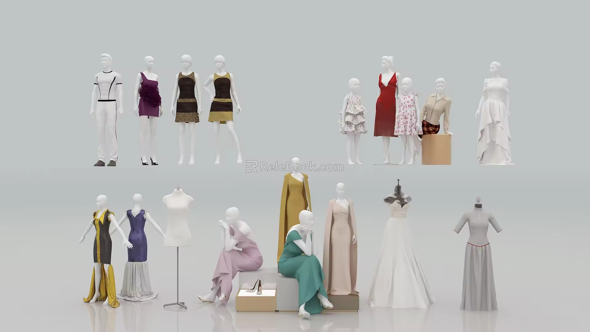 Modern Clothing Model Human Shape Model 3d model