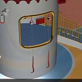 Colorful Castle Themed Children Play Facility For Fun Safe Outdoor Garden Landscape Amusement Space