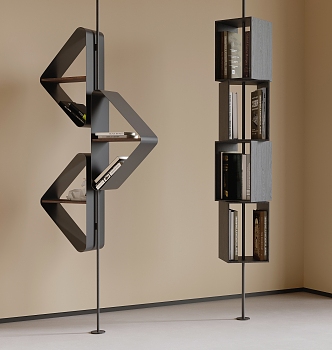 Creative Bookshelf Storage Rack Books 3d model