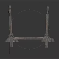 Sturdy Industrial Metal Lifting Platform With Hoist Rings And Support Frames