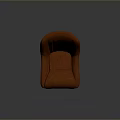 Modern Pink Textured Chair With Unique Curved Design For Living Space