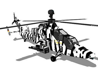 Helicopter 3d model