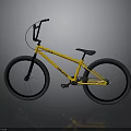 Modern Yellow Mongoose BMX Bicycle With Black Wheels And Sleek Frame