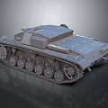 Detailed Metallic Tank With Tracks Turret Armored Hull And Exterior Design