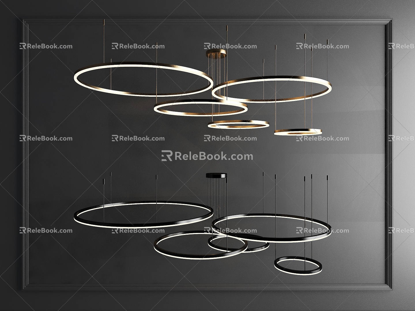 Pendant ring lamp model