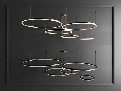 Pendant ring lamp model