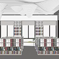 Modern Library Simple Library Reading Room 3d model
