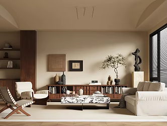 modern living room 3d model