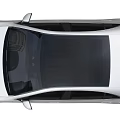 White Mercedes Luxury Sedan With Modern Design Black Roof And LED Headlights