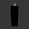 Elegant Pink Lipstick with Black Square Boxes Cosmetic Display Design 3d model