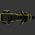 Stylish Modern Yellow And Gray Scooter Motorcycle With Storage Box Design