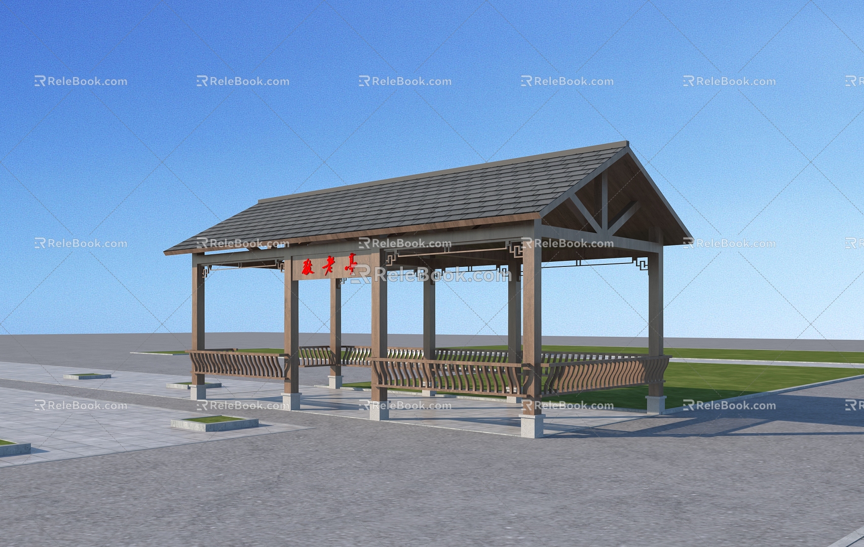 New Chinese Pavilion Pavilion Chinese Pavilion 3d model