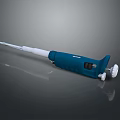 Blue And White Laboratory Pipette With Adjustable Volume And Ergonomic Handle