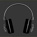Modern Over Ear Headphones With Sleek Silver Headband And Black Cushions