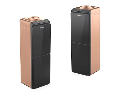 Modern Vertical Daily Electrical Appliances with Black and Rose Gold Stylish Design 3d model