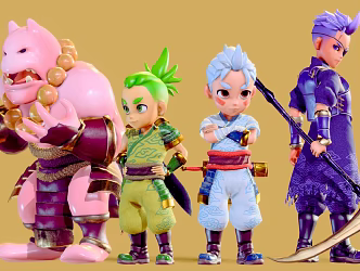 Game Characters Game Characters Style Characters Anime People Q Version Cartoon People Doll Woman 3d model