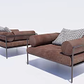 Modern Single Sofa Single Sofa Chair 3d model