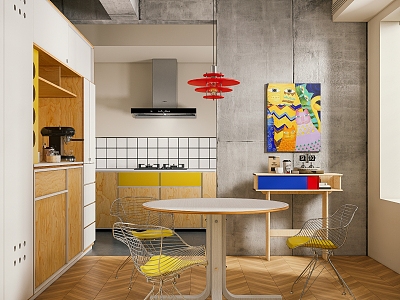 Modern Bauhaus Restaurant 3d model