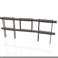 Multi tiered Metal Storage Shelving Equipment with Horizontal and Vertical Bars